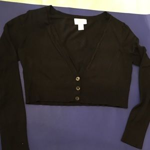 LOFT Sweaters - Ann Taylor loft cropped black sweater s cotton LOFT Sweaters - Ann Taylor loft cropped black sweater s cotton